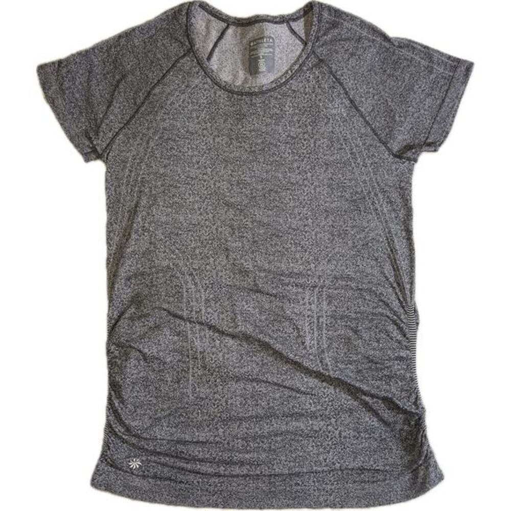 Athleta Speedlight Heather Tee Size S Norwegian Grey‎ | Seamless, Breathable,